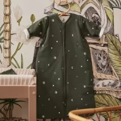 Jollein Slaapzak Afritsbare Mouw Stargaze Leaf Green
