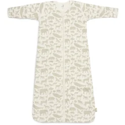 Jollein Slaapzak Afritsbare Mouwen Animals Olive Green