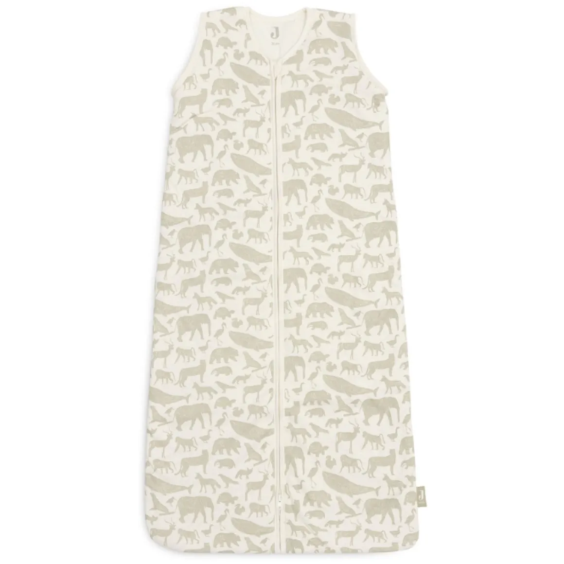 Jollein Slaapzak Afritsbare Mouwen Animals Olive Green