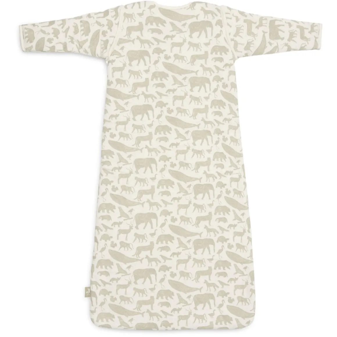 Jollein Slaapzak Afritsbare Mouwen Animals Olive Green