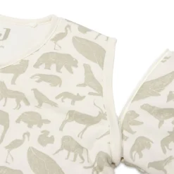 Jollein Slaapzak Afritsbare Mouwen Animals Olive Green