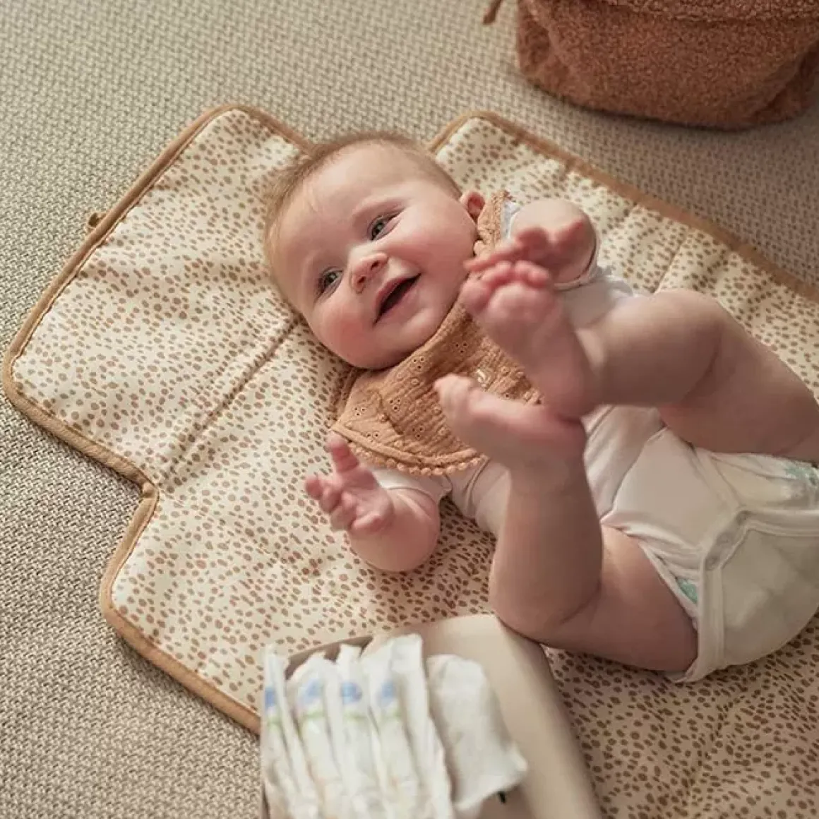 Jollein Verschoonmatje Boucle Biscuit
