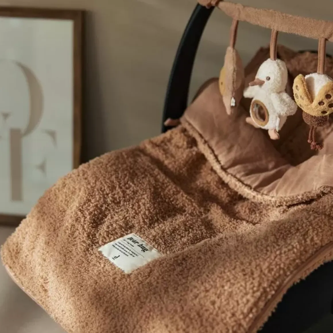 Jollein Voetenzak Autostoel Boucle Biscuit