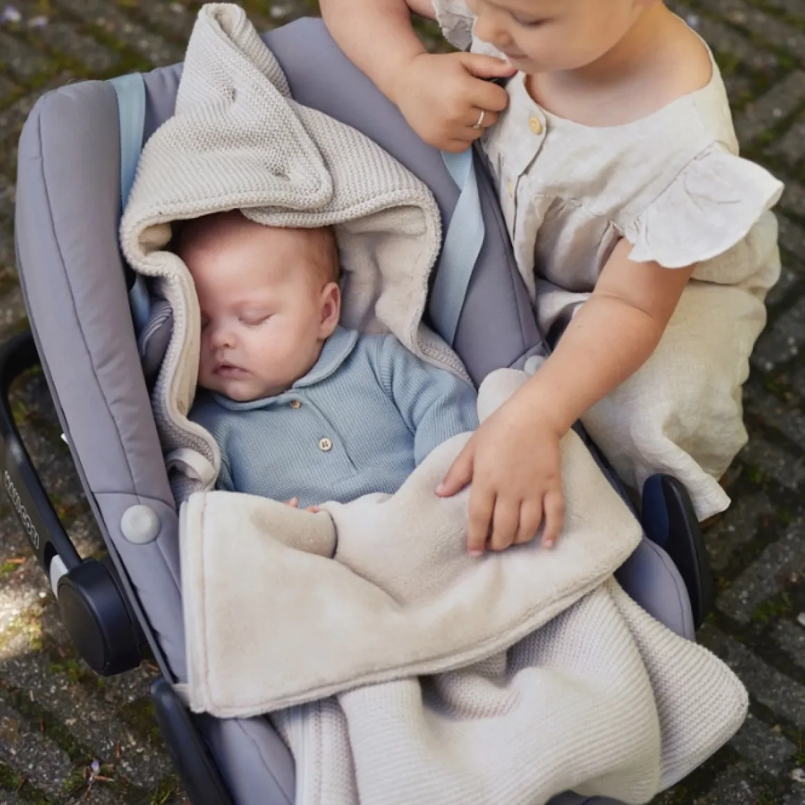 Jollein Voetenzak Basic Knit Nougat