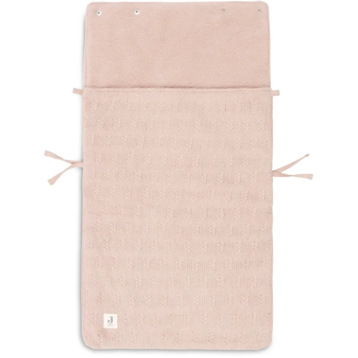 Jollein Voetenzak Grain Knit Wild Rose