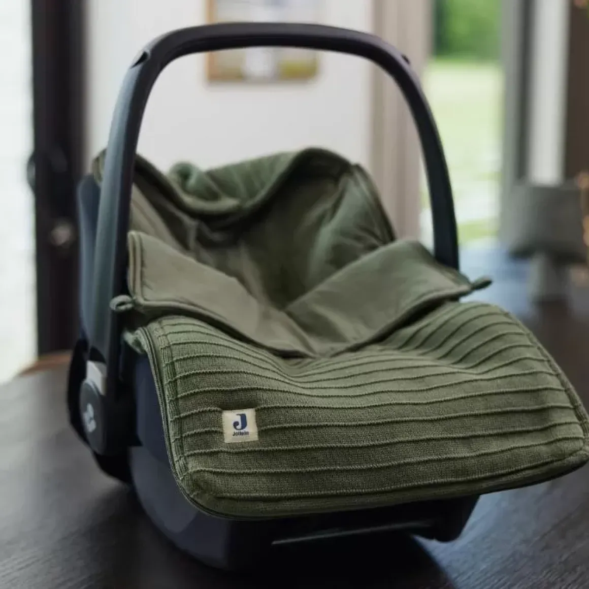 Jollein Voetenzak Pure Knit Leaf Green