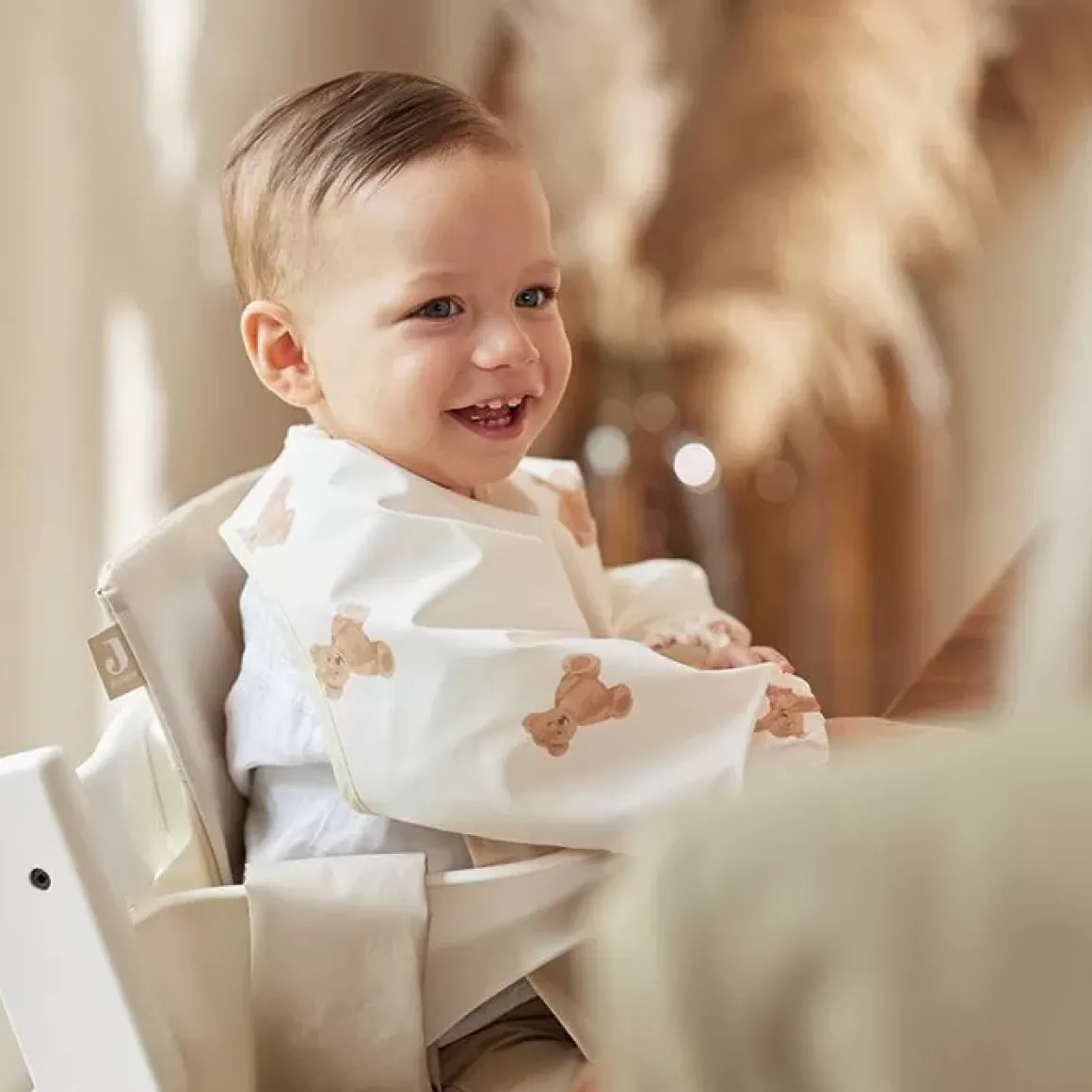 Jollein Waterproof Slab Lange Mouw Teddy Bear