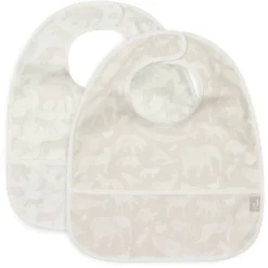 Jollein Waterproof Slabben Animals Nougat (2St)