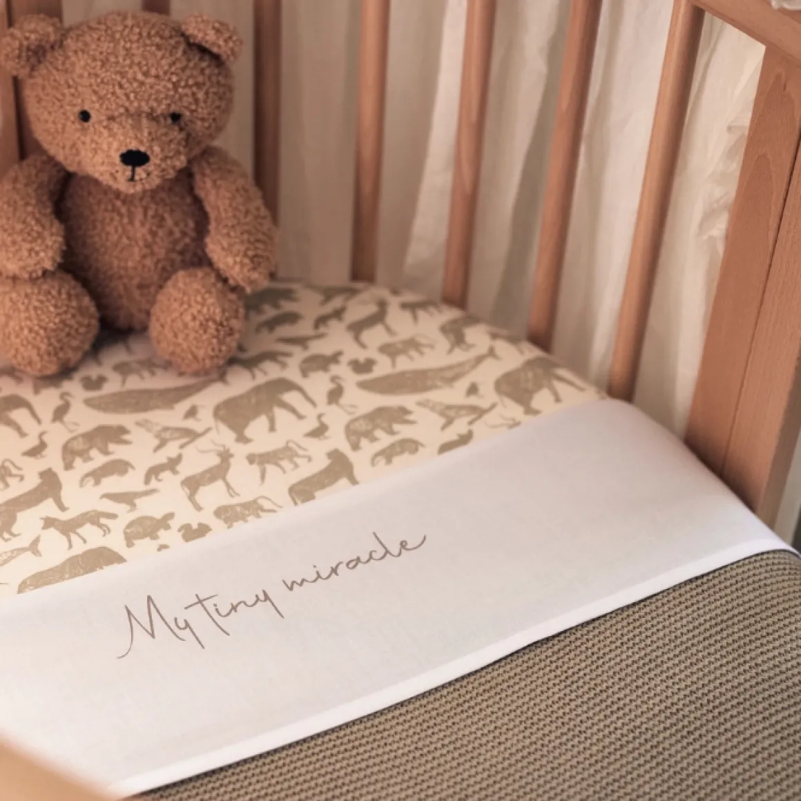 Jollein Wiegdeken Basic Knit Olive Green 75X100Cm