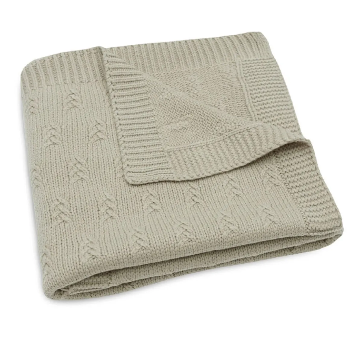 Jollein Wiegdeken Grain Knit Olive Green 75X100Cm