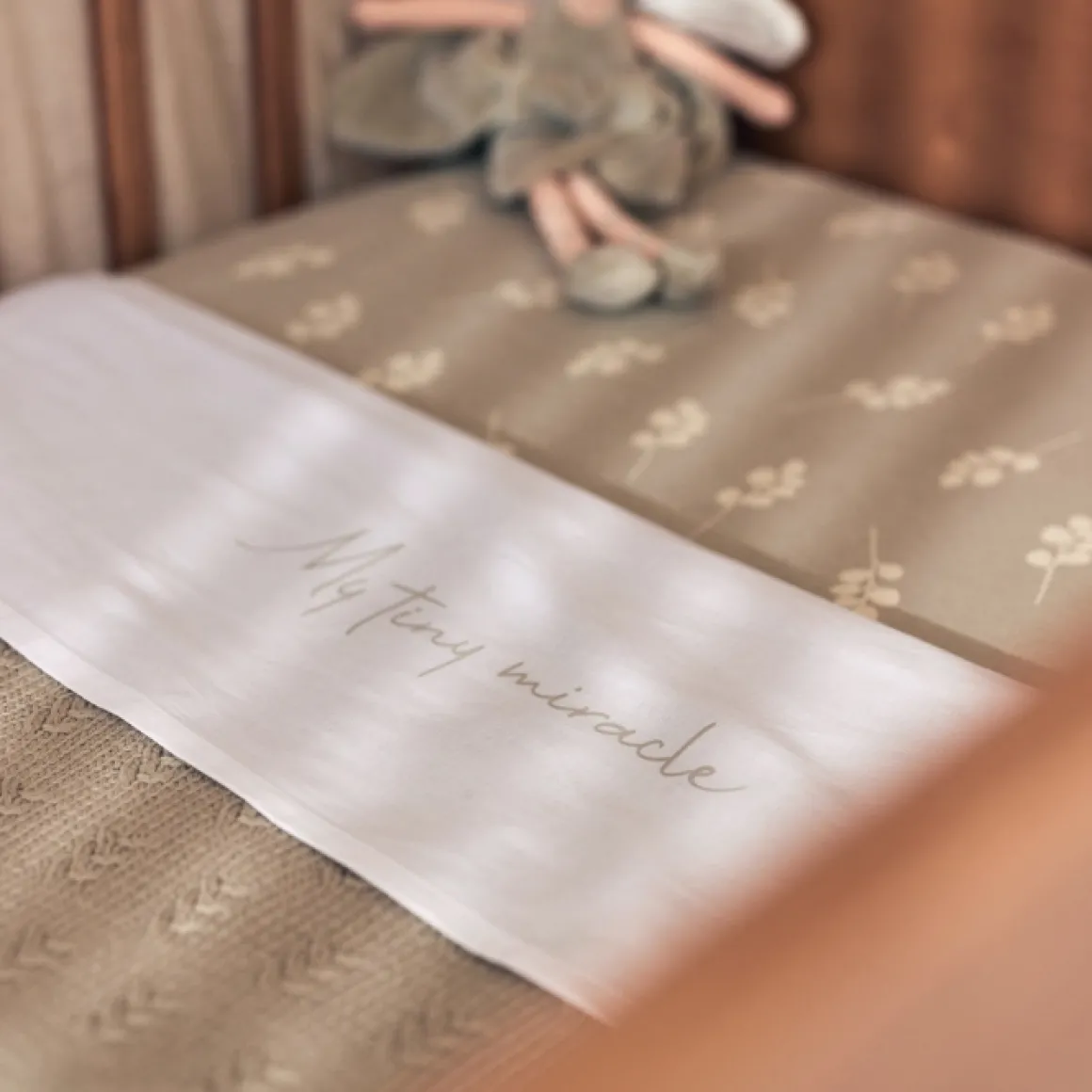 Jollein Wiegdeken Grain Knit Olive Green 75X100Cm