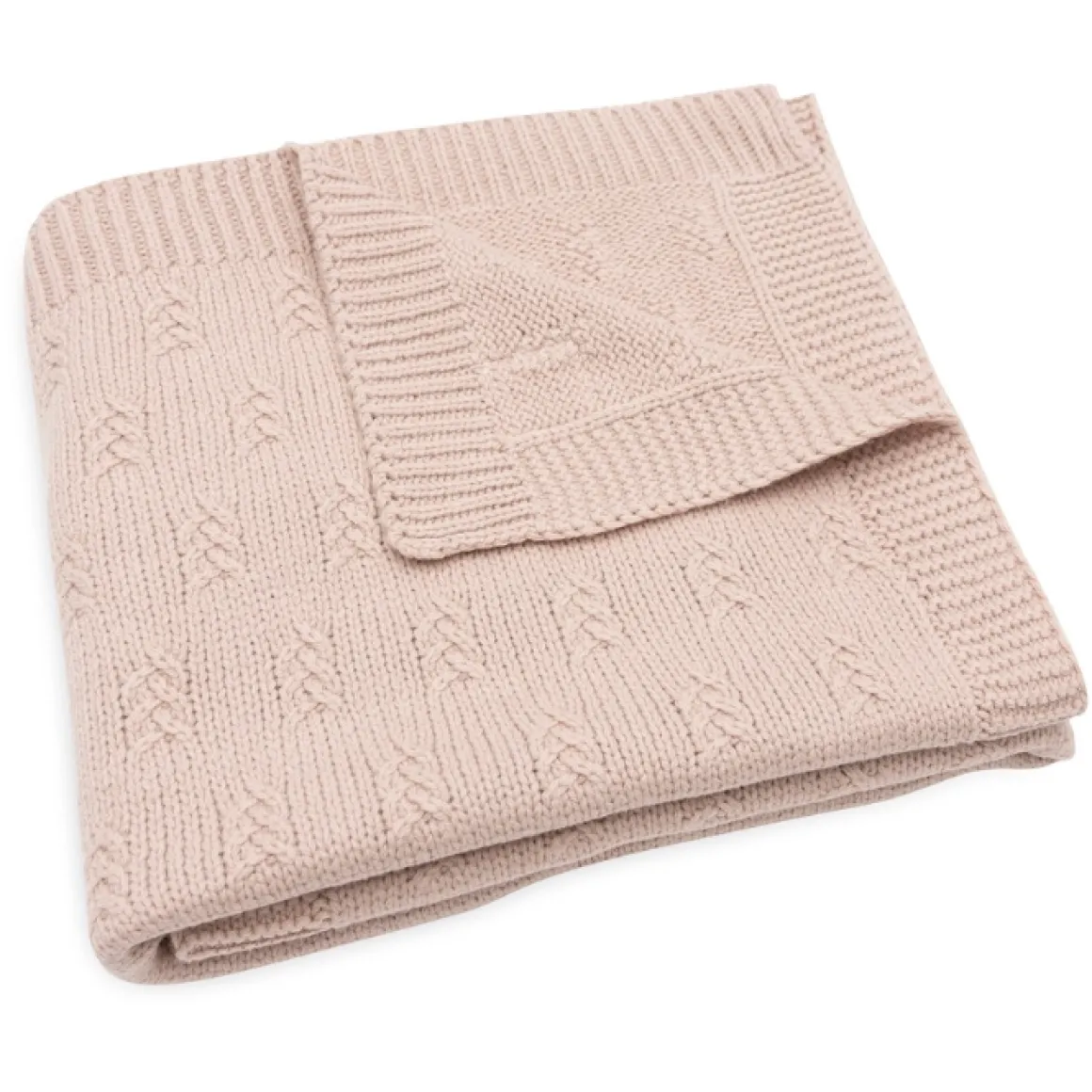 Jollein Wiegdeken Grain Knit Wild Rose 75X100Cm