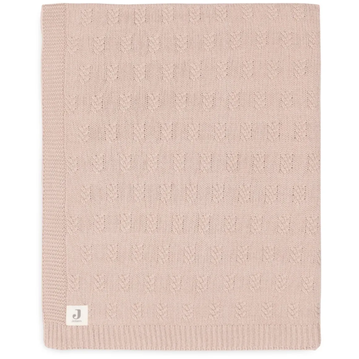 Jollein Wiegdeken Grain Knit Wild Rose 75X100Cm