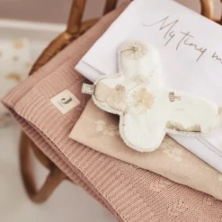 Jollein Wiegdeken Grain Knit Wild Rose 75X100Cm