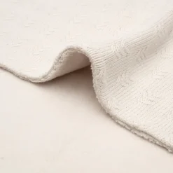 Jollein Wiegdeken Grain Knit Oatmeal/Velour 75X100Cm