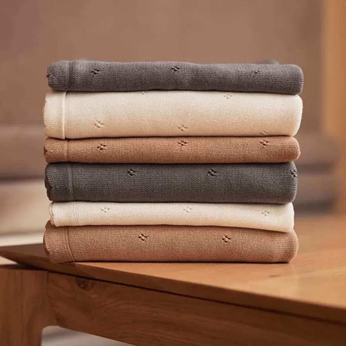 Jollein Wiegdeken Pointelle Biscuit