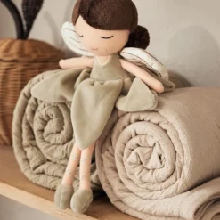 Jollein Wiegdeken Soft Waves Olive Green/Velvet 75X100Cm