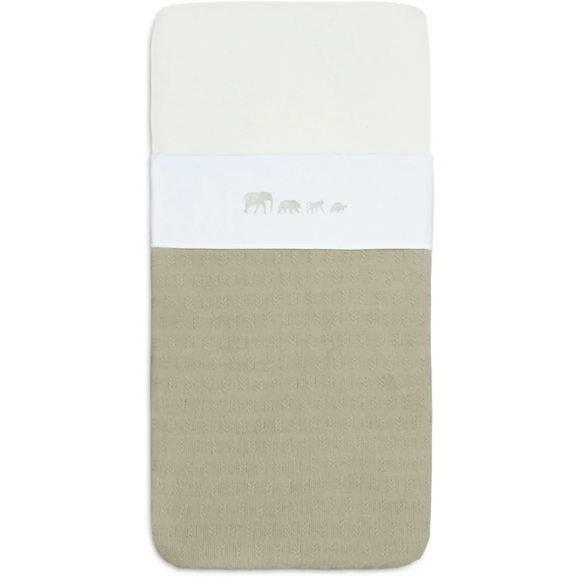 Jollein Wieglaken Animals Olive Green 75X100Cm