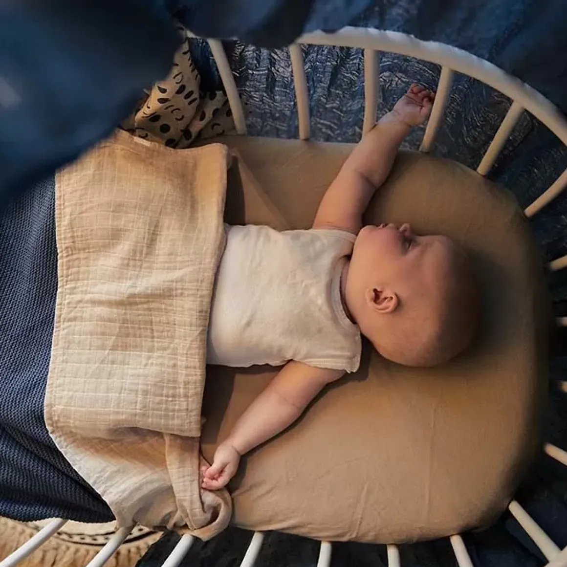 Jollein Wieglaken Wrinkled Cotton Nougat