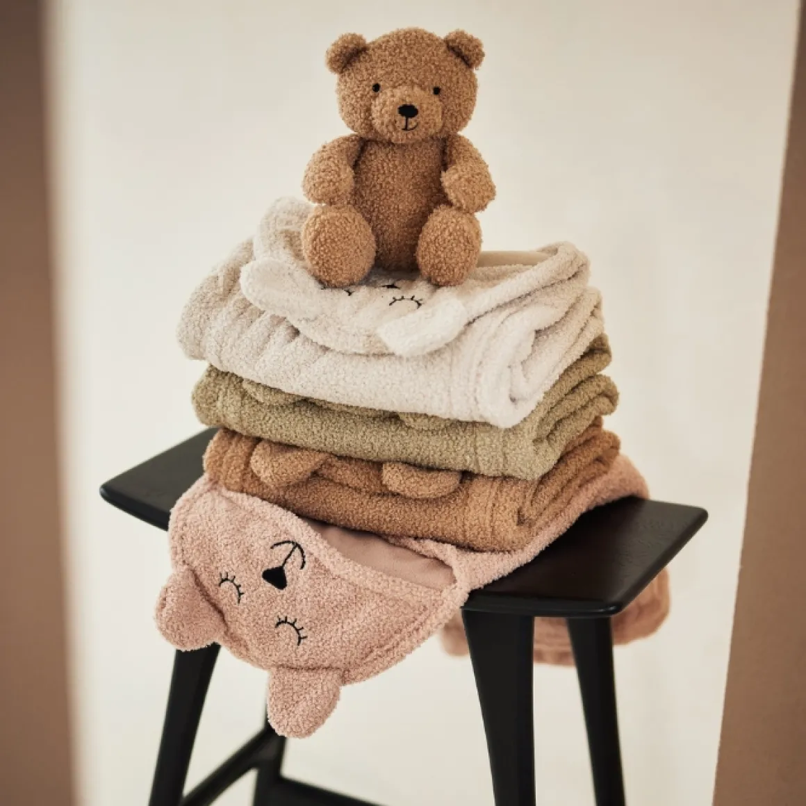 Jollein Wikkeldeken Bear Boucle Wild Rose