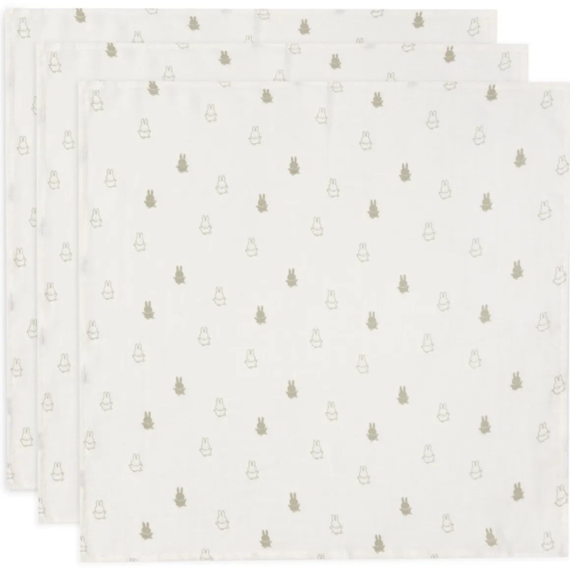 Jollein X Nijntje Hydrofiele Doeken Olive Green (3St)