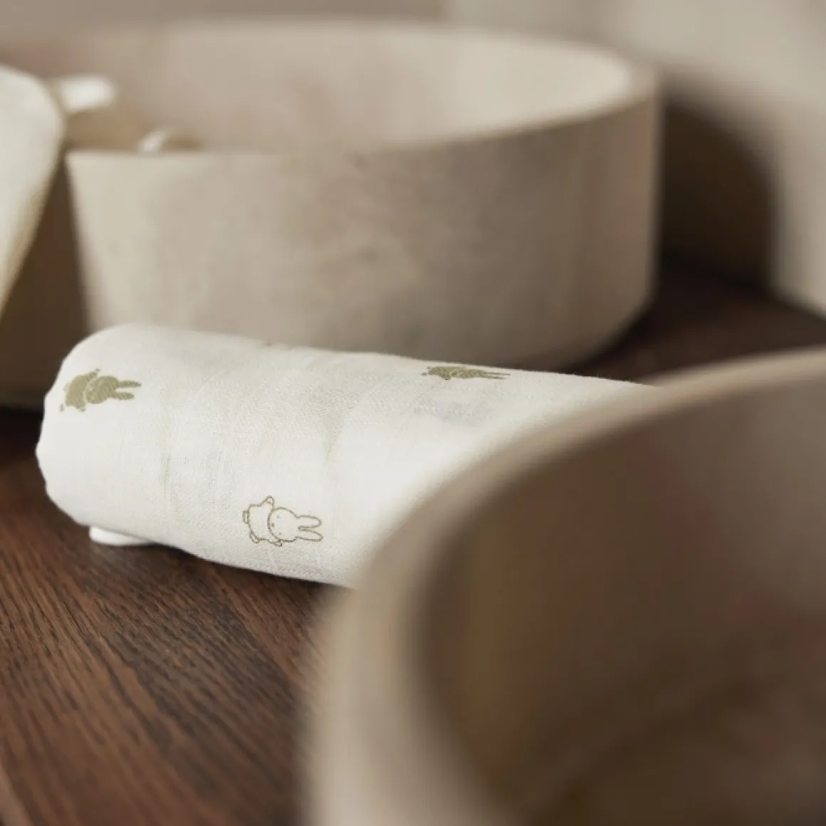 Jollein X Nijntje Hydrofiele Doeken Olive Green (3St)