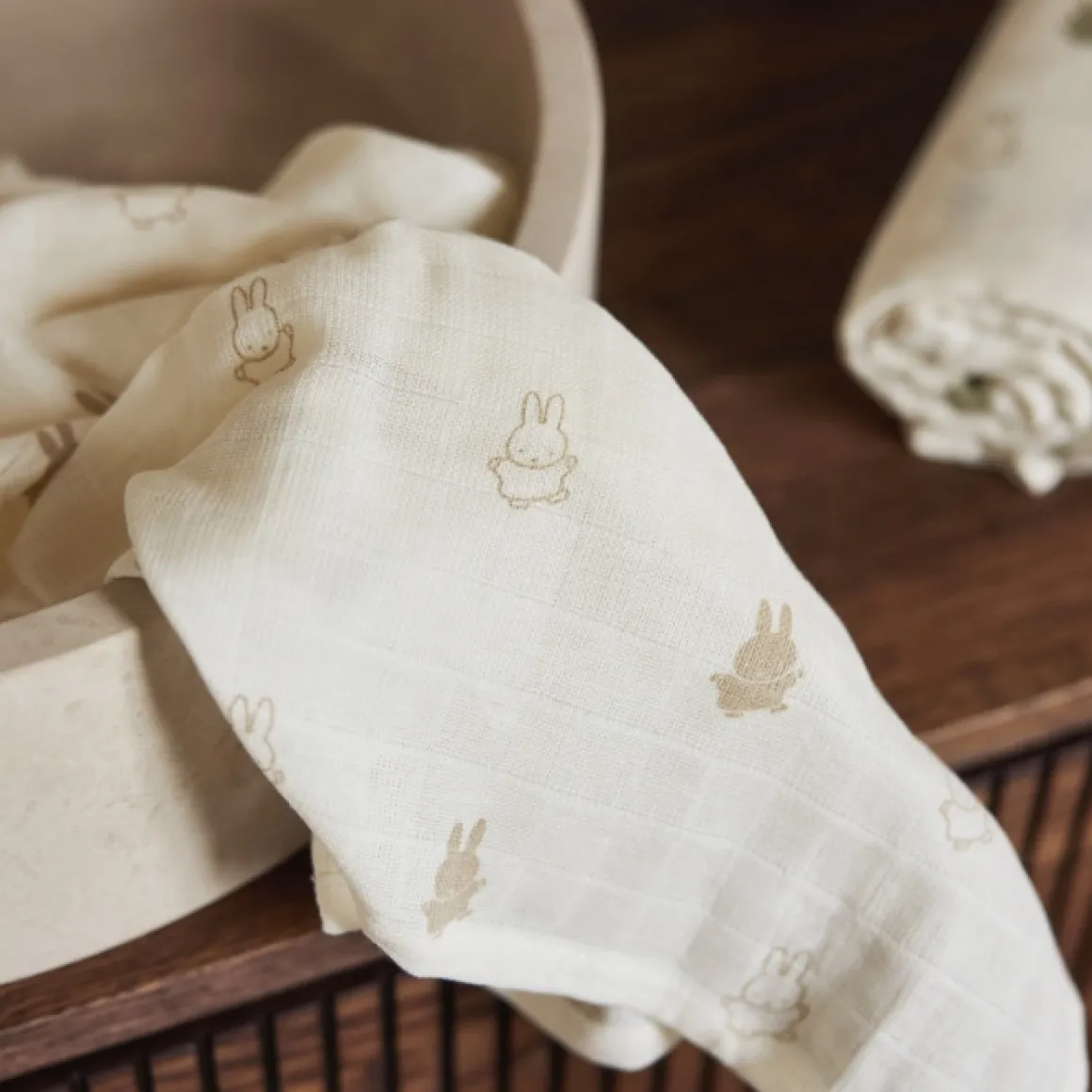 Jollein X Nijntje Hydrofiele Doeken Nougat (3St)