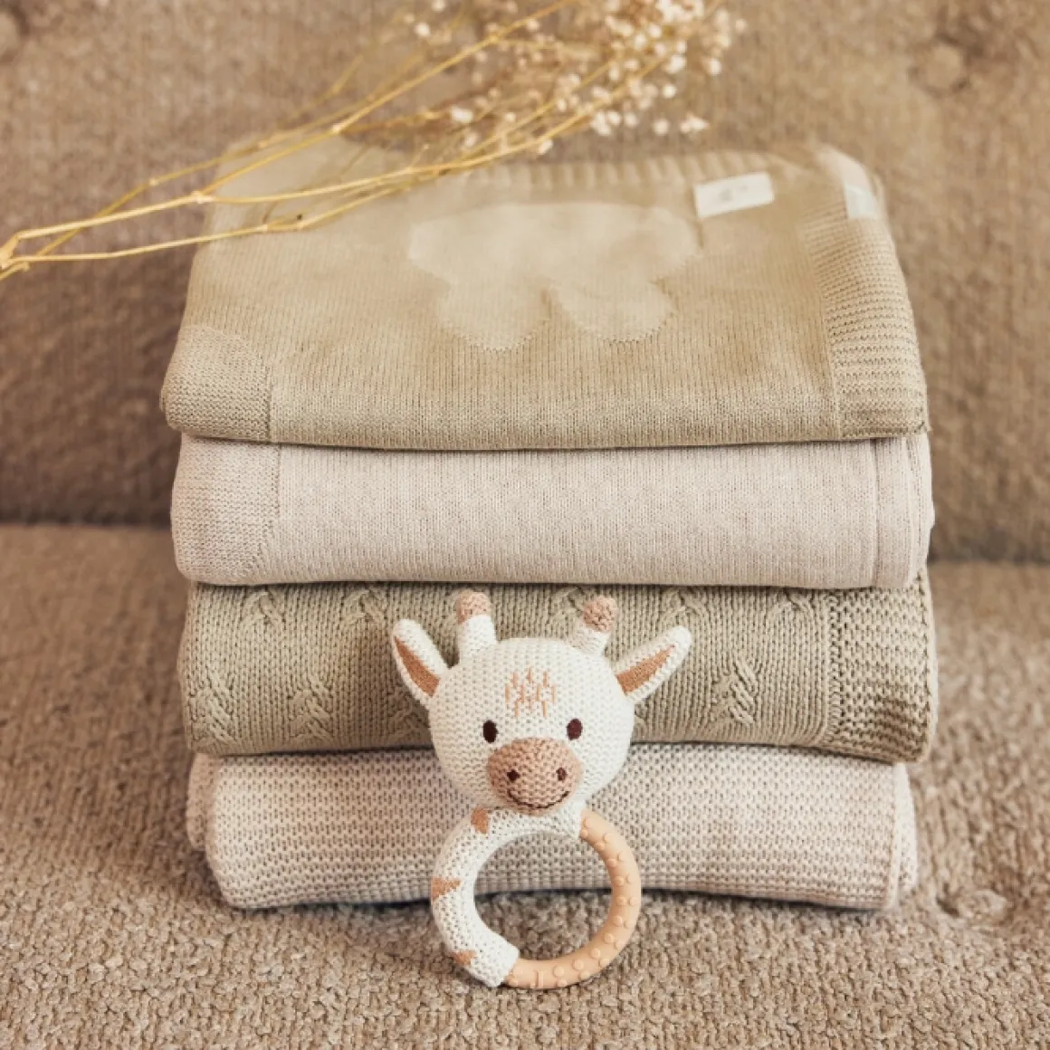 Jollein X Nijntje Wiegdeken Miffy Nougat