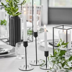 Kandelaars Zwart (3St) Contemporary Wedding Ginger Ray