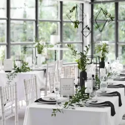 Kandelaars Zwart (3St) Contemporary Wedding Ginger Ray