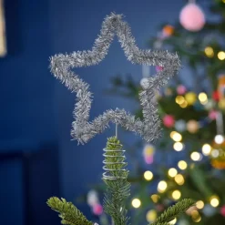 Kerstboom Piek Ster Zilver Merry And Bright Ginger Ray