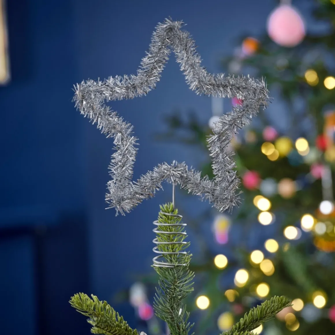 Kerstboom Piek Ster Zilver Merry And Bright Ginger Ray