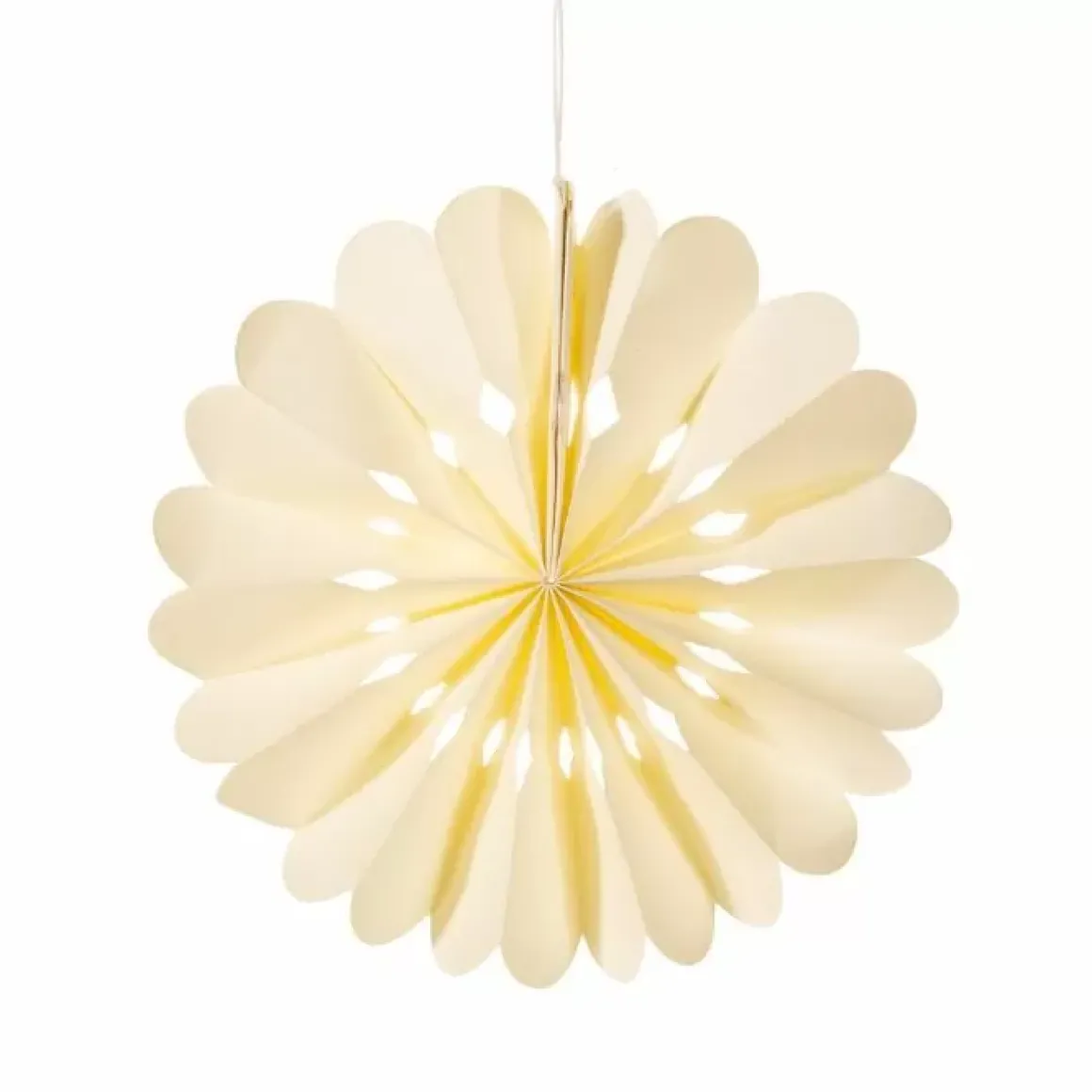 Kersthanger Sneeuwvlok Wit Papier