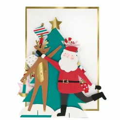 Kerstkaart Kerstboom Honeycomb Meri Meri