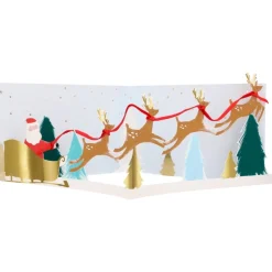 Kerstkaart Slee Kerstman Meri Meri