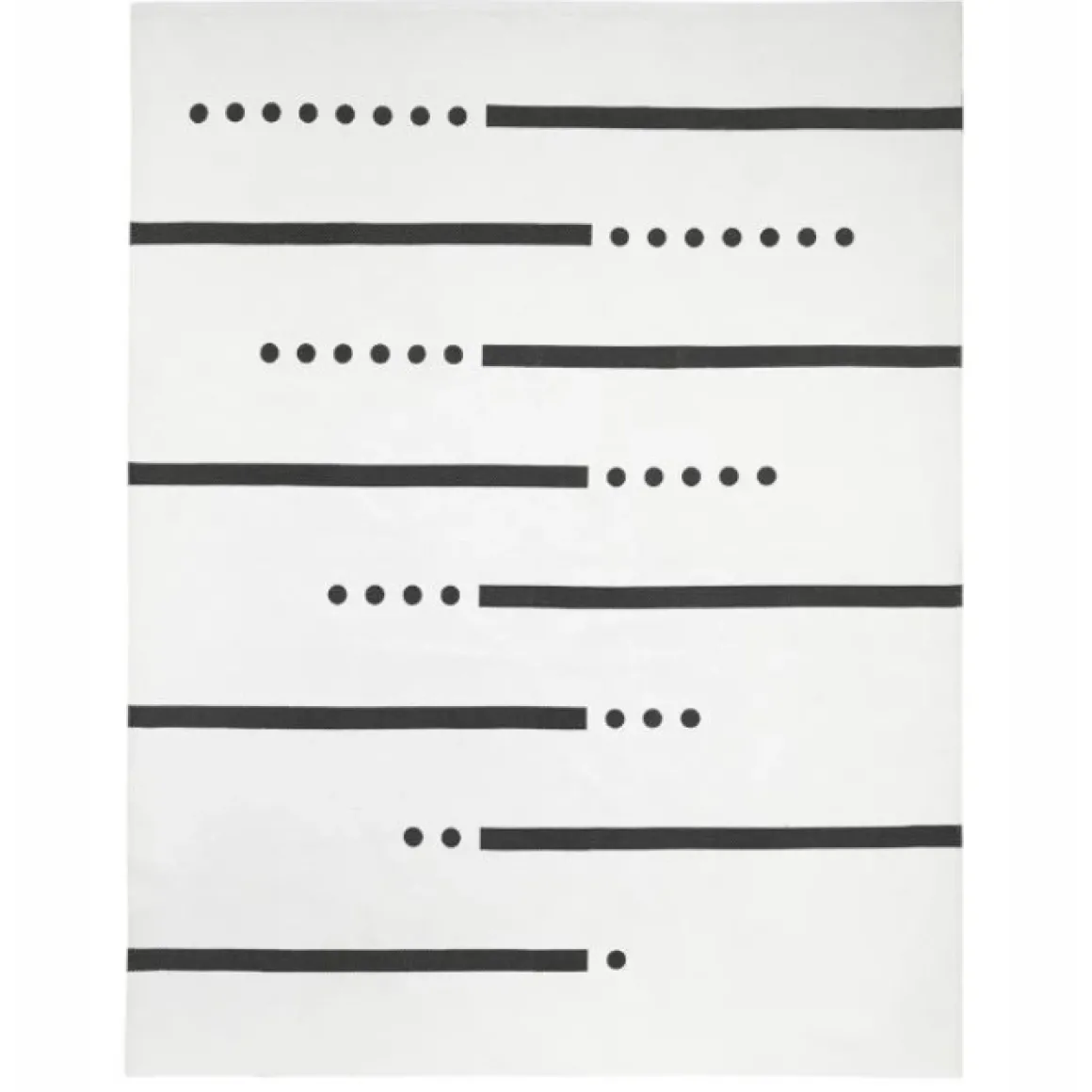 Kids Concept Tapijt Grijs/Wit (130X160Cm)