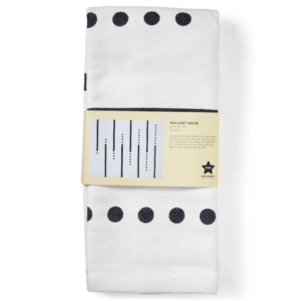 Kids Concept Tapijt Grijs/Wit (130X160Cm)
