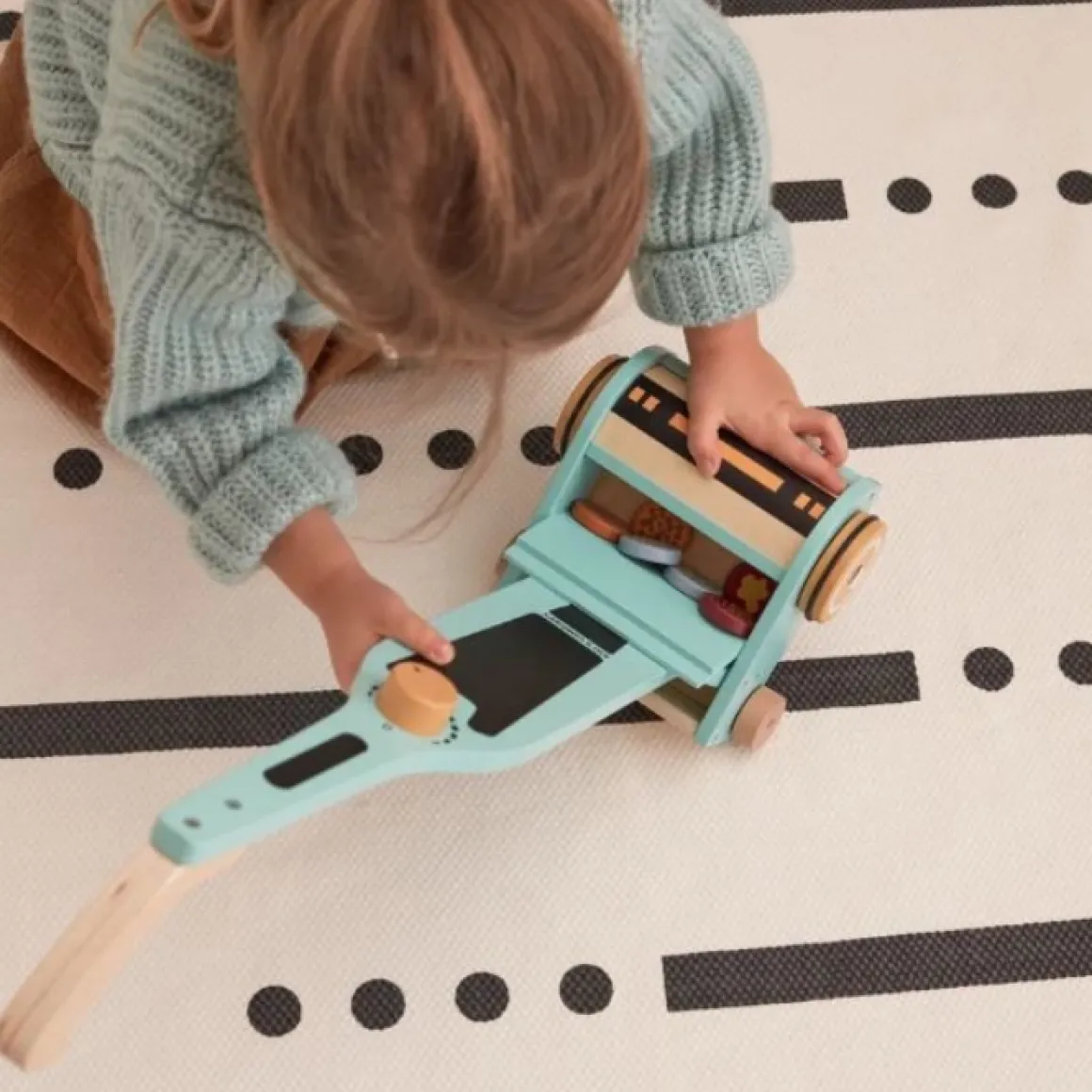 Kids Concept Tapijt Grijs/Wit (130X160Cm)