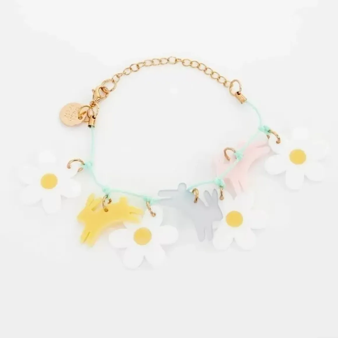 Kinderarmband Met Konijnen En Madeliefjes Van Meri Meri