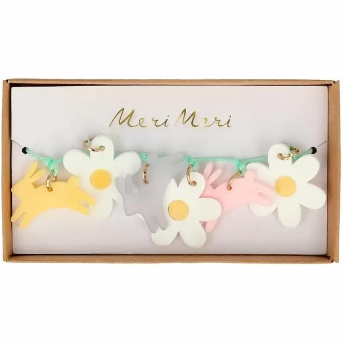 Kinderarmband Met Konijnen En Madeliefjes Van Meri Meri