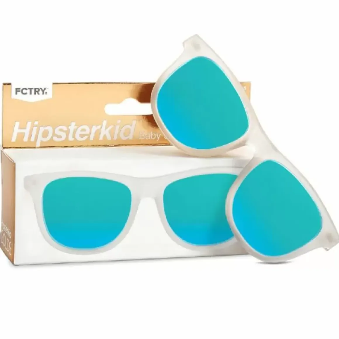 Kinderzonnebril Wayfarer Golds Frost (0-2J) Hipsterkid