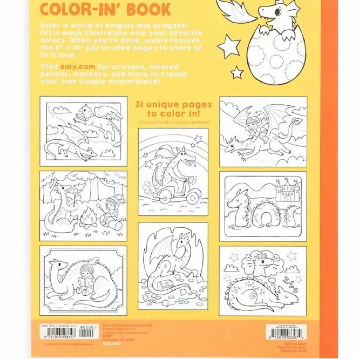 Kleurboek Knights & Dragons Ooly