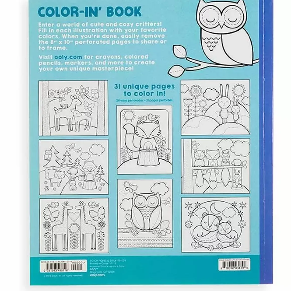 Kleurboek Little Cosy Critters Ooly