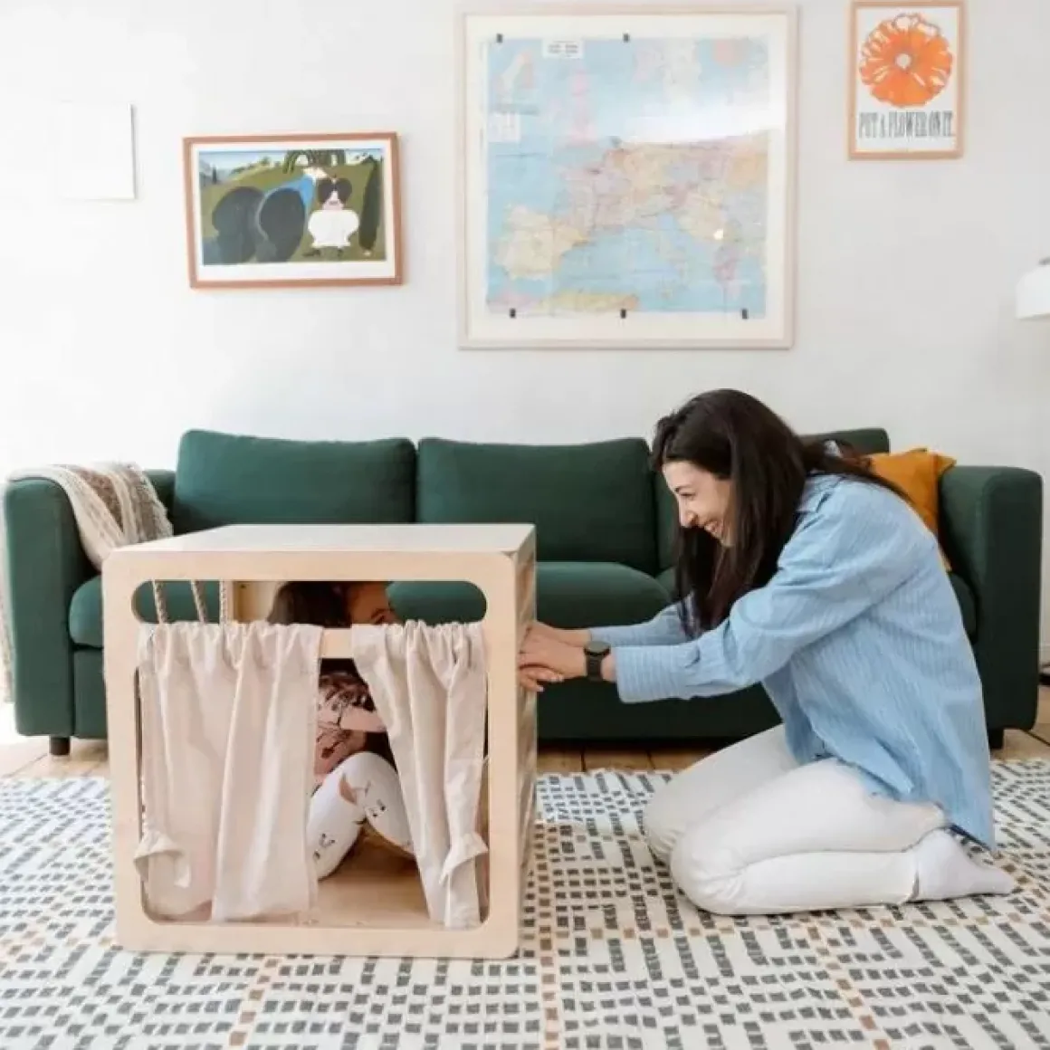 Klimkubus Cubitri Van Ette Tete | Houten Speelkubus | Kidsdeco.Nl