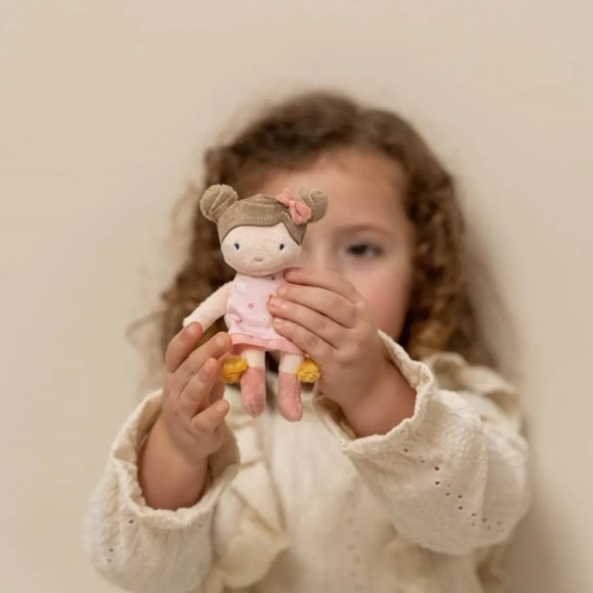 Knuffelpop Rosa (10Cm) Little Dutch