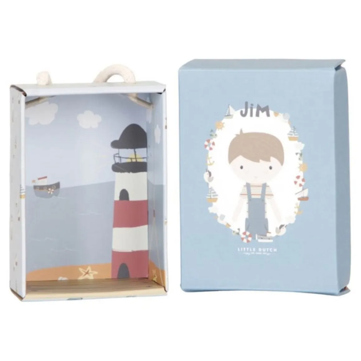 Knuffelpopje Jim (10Cm) Little Dutch