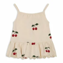 Konges Slojd Frill Top Lin Ma Grande Cerise Voor Meisjes