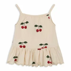 Konges Slojd Frill Top Lin Ma Grande Cerise Voor Meisjes