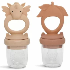 Konges Slojd Fruitspenen Unicorn Rose Sand/Brown Clay (2St)