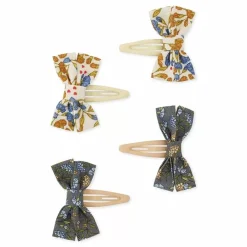 Konges Slojd Haarclipjes Bow Nuit De Fleurs (4St)